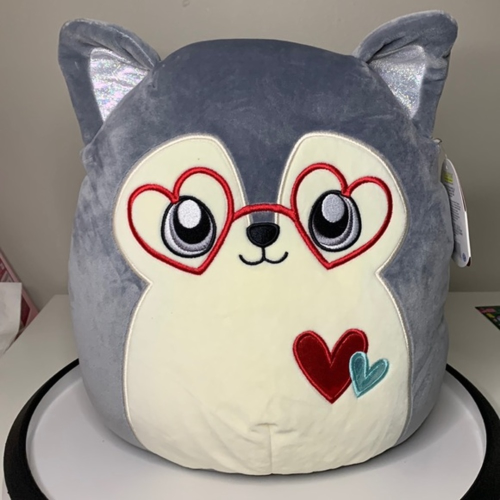 Squishmallows Ryan the Husky Anime Eyes Valentines